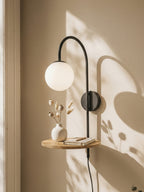 Volt Wooden Shelf Wall Lamp