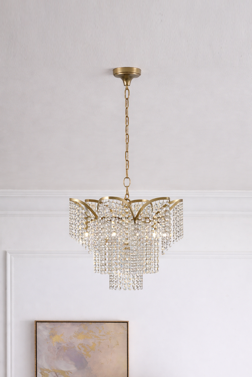 Arch Frame Beaded Chandelier