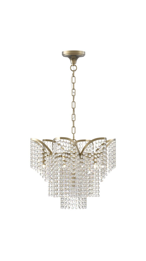 Arch Frame Beaded Chandelier
